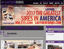 Tablet Screenshot of lautnerfarms.com